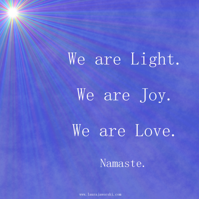 I want to share some love, joy and light